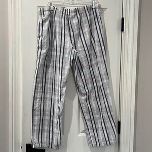 Stars Above 2XL Blue White Pink Striped Pajama Pants